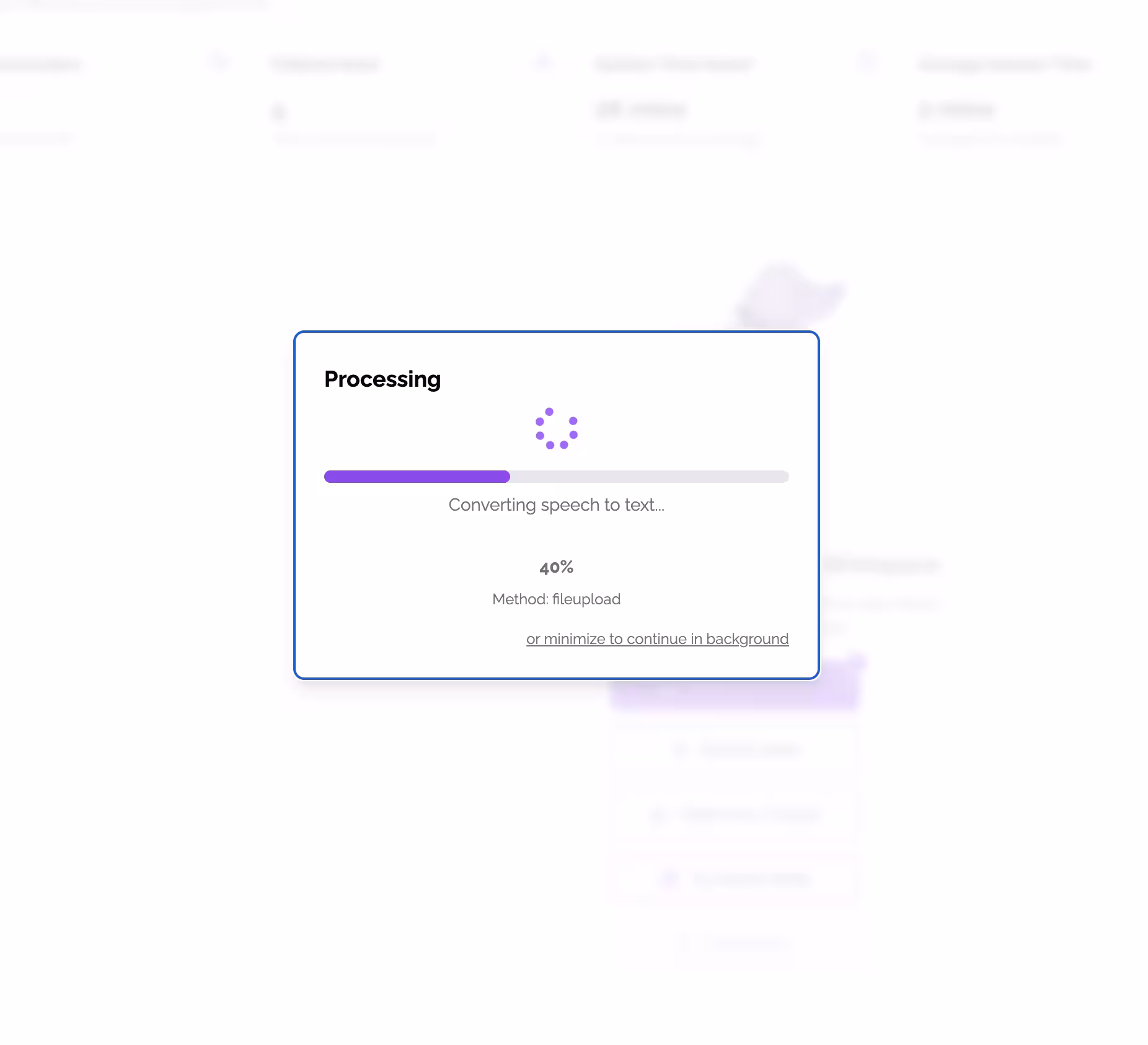 Audio File Upload
