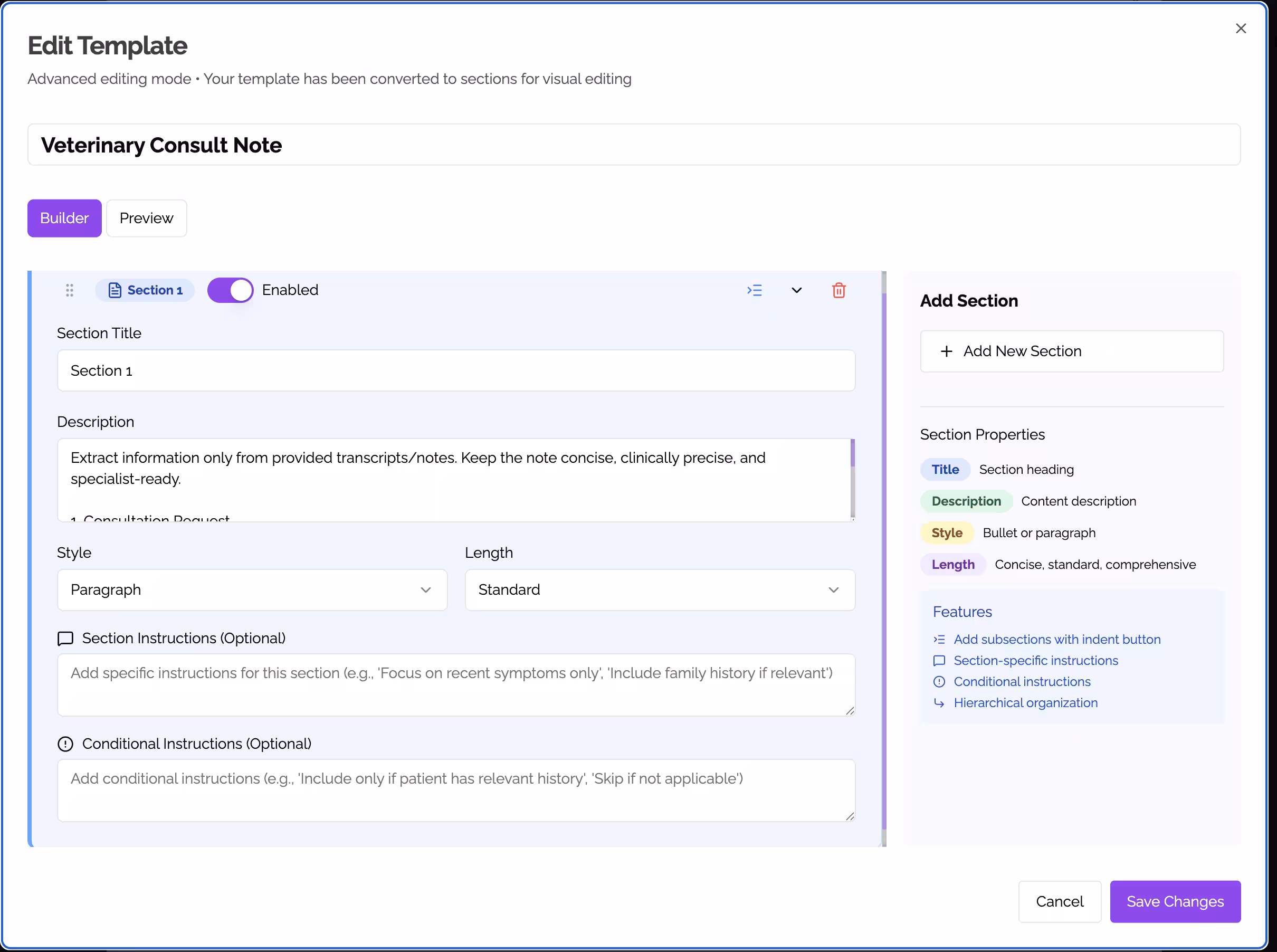 Template Builder